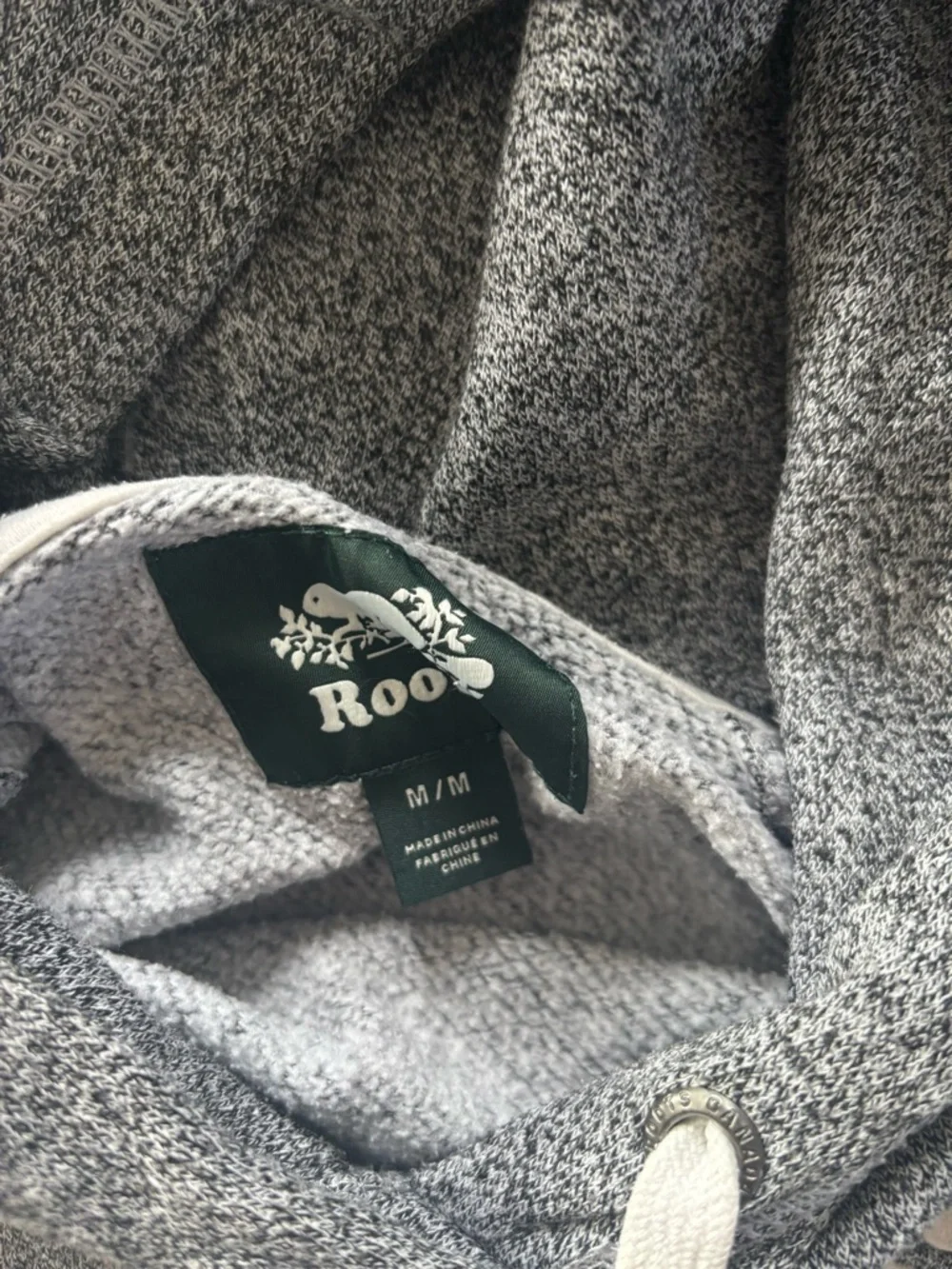 Roots Women's Grey Hoodie with Cream Logo - Picture 3 of 5